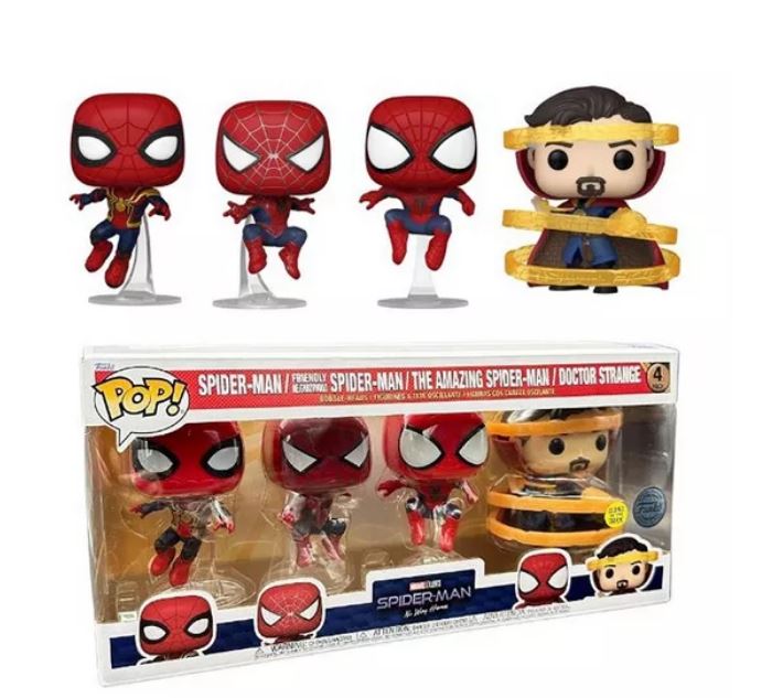SPIDERMAN NO WAY HOME DR STRANGE 4 PACK FUNKO POP VINYL FIGURE